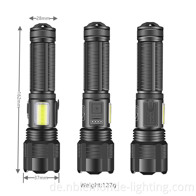  aluminum flashlight torch